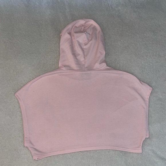 Cropped Hoodie Tshirt Light Pink - Picture 5 of 5